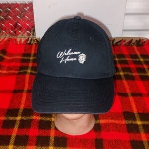 Fallout Welcome Home Embroidered Strapback Hat Cap Black Yellow
